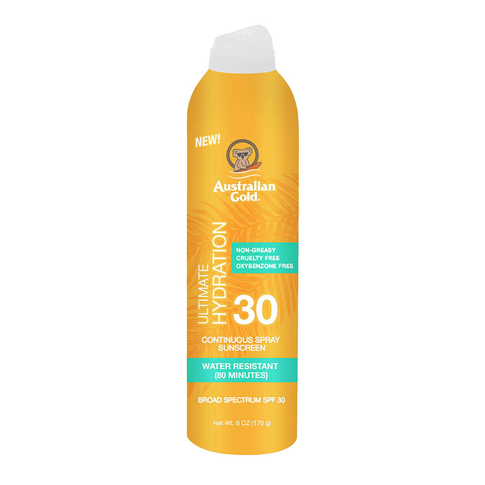 Australian Gold SPF 30 Ultimate Hydration Continuous Spray Sunscreen, 6 Oz